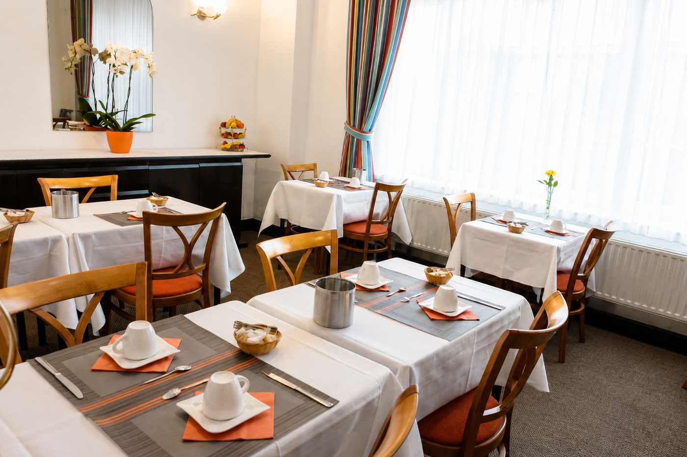 Salle du petit-déjeuner de l’Eurotel à Liège
